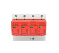 1 pieza protección contra sobretensiones AC SPD80/100 interruptor de alimentación módulo individual 4P 40KA-80KA 60KA-100KA color: 4P 385V AC tamaño: 60-100(40-80KA(rojo))