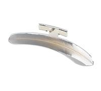 1 pieza protectora de reposabrazos de banjo Yootones para repuesto de accesorios de banjo de metal (plata)