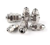 1 pieza PU-4 6 8 10 12 14 16 MM OD Tubo de manguera Conexión de tubo de PU Conector neumático directo Accesorio de tubo de manguera(PU14mm to 14mm)
