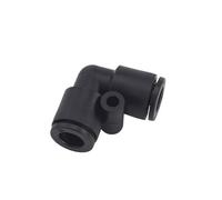 1 pieza PV-C Mini Accesorio Tubo Unión Codo Accesorio Neumático Aire(PV 06C 6mm,2PCS)
