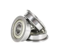 1 pieza Rodamiento de bolas de ranura profunda con brida F6009-ZZ con sellado metálico, diámetro interior 45mm, diámetro exterior 75mm, anchura 16mm, 45x75x16mm