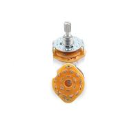 1 pieza RS25 6 mm eje moleteado montaje en panel 1P11T 1P12T 2P3T 2P4T 2P5T 2P6T selector de interruptor de banda giratoria(3P4T)