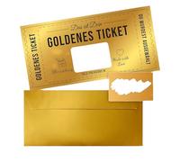 1 Pieza Tarjeta Dorada De Rascar DIY Personalizable Para Cumpleaños, Vales De Cine, Regalos De Viaje O Sorpresas Románticas.