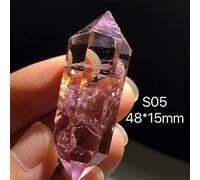 1 pieza usted puede elegir Produc Natural Ametrine cuarzo cristal único mercancías punto varita doble terminado minerales de piedra, s05
