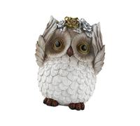 1 pieza Ver, no oír, no hablar, ninguno, figuras de búho malvado, estatuas de sabios, adornos coleccionables, esculturas de animales, decoración del hogar, estatua para decoración del hogar, acento