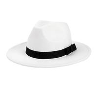 1 pieza Vintage Jazz Sombrero Fedora Moda Fieltro Gángster Sombreros para Mujer y Hombre Sombrero Trilby Sombrero de Fieltro Sombrero de Verano de Ala Ancha Sombrero de Sol para Uso Diario Masquerade