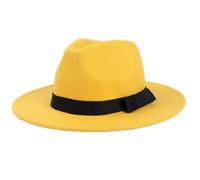 1 pieza Vintage Jazz Sombrero Fedora Moda Fieltro Gángster Sombreros para Mujer y Hombre Sombrero Trilby Sombrero de Fieltro Sombrero de Verano de Ala Ancha Sombrero de Sol para Uso Diario Masquerade