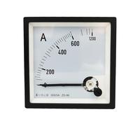 1 pieza ZD-96-A 50/5A 200/5A 400/5A 600/5A CA Panel medidor analógico AMP Medidor de corriente amperímetro Uso con transformador 96 * 96MM Amperimetro(AC600(5A))