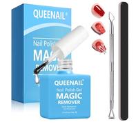 1 Piezas 15ml Removedor Quita Esmalte Semipermanente para Uñas, Rápido y Fácil Nail Remover Quitaesmalte, con Lima de Uñas y Rascador de Esmalt, Elimina en 3-5 minutos