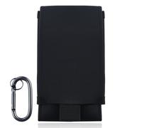 1 Piezas 6 Pulgadas Negro Tactical Mobile Cover con Correa Seguridad y clip giratorio,Funda Móvil con Cinturón Ajustable,Material resistente Agua Mobile Cover,para senderistas