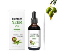 1 Piezas Aceite De Neem Orgánico Aceite De Neem Puro Y Natural 100ml Fórmula Natural Nutre En Profundidad Deja Piel Suave Tersa Cabello Fuerte Resistente Apto Para Rostro Cuerpo Con 1 Palito Masaje