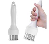 1 piezas Aguja ablandadora de carne, herramienta de aguja ablandadora de carne, Adecuado para cocinar diversas carnes en la cocina, como cerdo, pollo, pescado, carne de res, cordero, etc. (blanco)