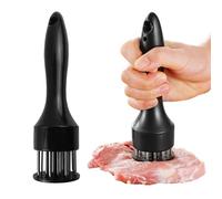 1 piezas Aguja ablandadora de carne, herramienta de aguja ablandadora de carne, Adecuado para cocinar diversas carnes en la cocina, como cerdo, pollo, pescado, carne de res, cordero, etc. (negro)