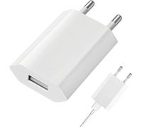 1 Piezas Cargador USB de Pared 5V 1A, Enchufe USB Adaptador Pared Universal Corriente, para teléfono, iWatch, cámaras, tabletas, MP3, eBook, iPad, iPod, Android, Xiaomi, Samsung, Huawei, LG, tabletas