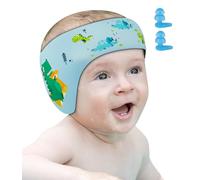 1 Piezas Cinta Natacion Oidos Niños, Banda Neopreno Oidos Niños Elástica Con Patrón Animal Lindo para Nadar y Surfear (Azul, M)