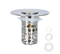 1 Piezas Filtro Desague Lavabo de Acero Inoxidable,26-40mmTapón de Desagüe Emergente con Filtro,Colador de Drenaje para Fregadero de Baño,Filtro de Desagüe de Suelo Extraíble,para Baño,Cocina,Ducha