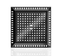 1 Piezas Filtro Ducha Pelos, Cubiertas de Drenaje de Ducha, Filtro Pelos Ducha Redondo, Ducha Colador de desagüe de Acero Inoxidable 304, para Baño Ducha Lavabo Inodoro (12,2 x 12,2cm - Negro).