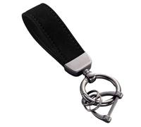 1 Piezas Llavero De Coche para Audi A3 2012-2027, con Hebilla D AntipéRdida, Giratorio 360 Grados, Regalo Hombre Y Mujer, Decorativas Moda,B/Black