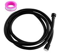 1 Piezas Manguera Universal PVC 2 m, Manguera Ducha Flexible con Doble Cabezal Latón Premium, 1/2 pulgadas Diseño antitorsión y antienredo Manguera,para Ducha,Bañera