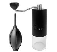 1 piezas Molinillos de café manuales, Molinillo de Café Manual Portátil, Molinillo de Café de Acero Inoxidable, Molinillo de Café, Adecuado para familias, viajes, oficinas, camping, etc.(Negro).