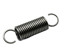 1 Piezas Muelle de extensión de acero para muelles Diámetro del cable 4mm/ 0.16", OD 34mm/ 1.34", Longitud libre 110mm/ 4.33", Muelle de tensión con doble gancho
