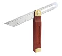 1 Piezas Multifunción ángulo Transportador T-forja,Forja Angular Acero inoxidable,Regla Medición Deslizante Acero inoxidable Marrón,Ángulo ajustable Doble Escala Transportador