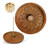 1 Piezas Quemador de Incienso Porta Incienso Quemador Incienso Soporte Incienso Incienso Quemador 9 Hole Porta Incienso para Varillas Accesorio de Meditación Ideal para Interiores Meditación y Yoga