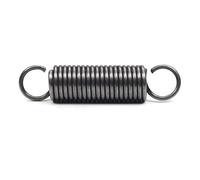 1 Piezas Resorte de tensión resorte de acero, Doble Gancho Tensión Resorte - 3x25x120 mm, Diámetro del cable 3 mm, OD 25 mm, Longitud libre 120 mm