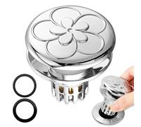 1 Piezas Tapón de Lavabo Universal, Tapón de Lavabo Universal Pop Up, Tapon Lavabo Baño en, Cobre Total Tapón para Lavabo baño, para baño, lavamanos, bañera y Cocina (34-40mm).