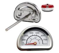1 Piezas Termómetro para Horno Compatible with Omnia Termometro Horno de Acero Inoxidable Termometro Barbacoa con Sonda de Alambre para Barbacoas Ahumadores Parrillas Cacerolas Mide de 0 °C a 400 °C