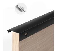 1 Piezas Tiradores Negro Aluminio,Tiradores de Cocina Muebles,Tiradores Baño Ocultos,Manija Moderna Cajones Invisible,Tiradores Cocina Tiradores de Armario Puerta (length,800mm)