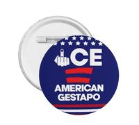 1 pin de botón de hielo de la Gestapo. El término "hielo" en inglés significa "botón de la Gestapo", insignia redonda para sombrero, camisa y ropa.