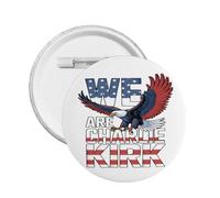 1 pin y broche conmemorativo "Todos somos Charlie Kirk", "Descansa en paz, héroe Charlie" (1993-2025), insignias redondas, broche decorativo para el pecho.