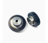 1 piñón de cremallera de engranaje recto de 18 dientes, mod. 1,5 m, diámetro interior de 8 mm, 10 mm y 12 mm, dientes rectos, engranaje positivo, acero n.° 45(15mm keaway 5mm)