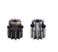 1 piñón de engranaje recto de 10 dientes, módulo de 1,5 M = 1,5 m, diámetro interior de 6/8 mm, dientes derechos, 45#, engranaje positivo de acero, cremallera de engranaje CNC(8mm)