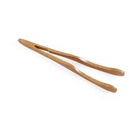 1 pinza de bambú para alimentos, utensilios de cocina, herramientas de cocina para bufé, clips de pan anticalor, pinzas de pastelería, pinzas de cocina, pinzas de barbacoa, agradables e inteligentes