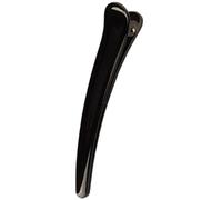 1 pinza de pelo de plástico negro de una sola punta para mujeres y niñas, accesorios de peluquería para mujer, coleteros de terciopelo para diadema de pelo, horquillas para el pelo de mujer