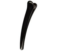1 pinza de pelo de plástico negro de una sola punta para mujeres y niñas, accesorios de peluquería para mujer, coleteros de terciopelo para diadema de pelo, horquillas para el pelo de mujer