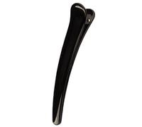 1 pinza de pelo de plástico negro de una sola punta para mujeres y niñas, accesorios de peluquería para mujer, coleteros de terciopelo para diadema de pelo, horquillas para el pelo de mujer
