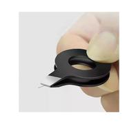 1 pinza para cortar el pelo de cerdo con mango hueco, profesional, para depilar cejas y rostro.