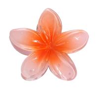 1 pinza para el pelo de flor, pinzas antideslizantes de sujeción fuerte hawaiana para mujer, color morado, magenta, coral, mandarina, amarillo, rojo, azul claro