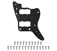 1 placa de arañazos para guitarra Yootones 65 60s vintage con tornillos compatible con reemplazo de golpeador Jazzmaster de estilo vintage americano y mexicano (3 capas negro)