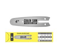 1 placa de guía de cadena de 4 pulgadas para motosierra es adecuada para la cadena de 4 pulgadas mini sierra de cadena de carga de mano, moldura para carpintería jardín sierra guía