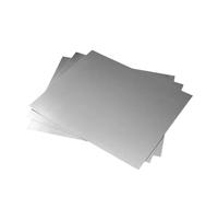 1 placa de lámina de zinc puro - 2 piezas, 25 cm x 10 cm, 0,3 mm de espesor - Ideal for accesorios de herramientas y aplicaciones industriales