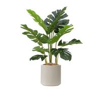 1 Plantas Artificiales, Verdes De Simulación para Interior, Adornos de paisajismo de Plantas Verdes Falsas, para Decoración De Casa, Dormitorio, Oficina, Jardín Y Tienda(Oatmeal White)