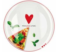 1 plato de pizza de melamina con adornos y textos 33 cm 3 decoraciones