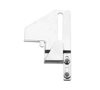 1 plegadora de metal ajustable for dobladillo tela, dobladilladora, encuadernación cuellos punto for máquina coser 3 agujas con puntada cobertura entrelazada