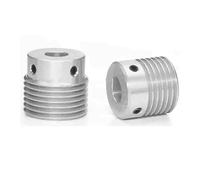 1 polea de correa con 6 ranuras para eje de motor, 6 poleas de ranura de pico, polea de distribución de 5/6/8/10-20 mm, 6 piezas de transmisión de rueda de cuña múltiple,Diámetro del agujero: 10 mm