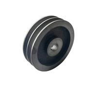 1 polea de doble ranura tipo A de 110 mm-200 mm for correa trapezoidal | Accesorio duradero for herramientas eléctricas de hierro fundido(19mm,160mm)