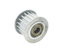 1 polea loca 5M 12T con/sin dientes 16mm/21mm ancho de correa rueda de polea pasiva 3/4/5/6mm polea de rodamiento(5mm,With teeth 21mm)